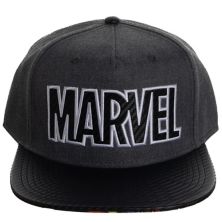 Мужская бейсболка Snapback с логотипом Marvel из углеродного волокна Licensed Character