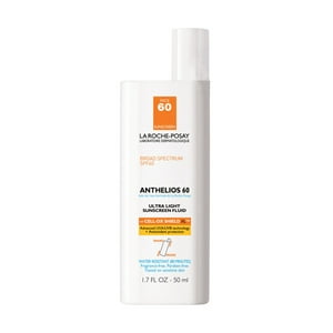 La Roche Posay Anthelios Sunscreen, Ultra-Light Fluid Face Sunscreen - SPF 60 - 1.7 fl oz​​ La Roche-Posay