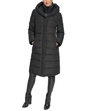 Женское короткое пуховое пальто с капюшоном DKNY DKNY