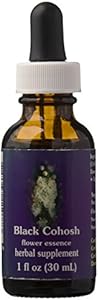 Flower Essence Services Dropper Herbal Supplements, Black Cohosh, 1 Ounce Flower Essence Services