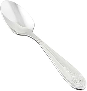 Winco Peacock 12-Piece Demitasse Spoon Set, 18-8 Stainless Steel Winco