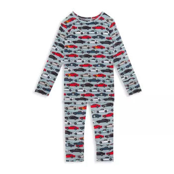Baby Boy's, Little Boy's & amp; Двухкомпонентный длинный пижамный комплект Boy's Miles Posh Peanut