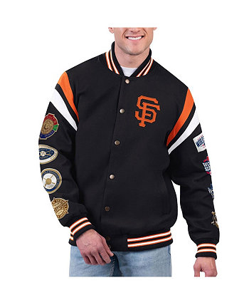 Мужская черная университетская куртка с быстрыми кнопками San Francisco Giants G-III Sports