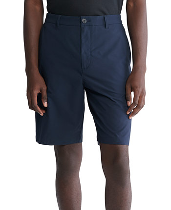Мужские облегающие эластичные шорты с плоской передней частью, 9 дюймов, функциональные шорты Calvin Klein