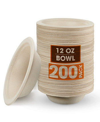 12 oz Paper Bowls, 200 Pack Cheer Collection