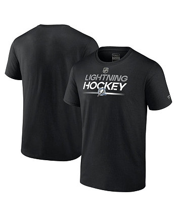 Мужская черная футболка Tampa Bay Lightning с альтернативной надписью Fanatics