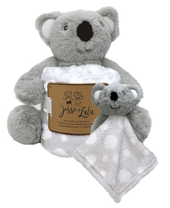 Плюшевые игрушки для мальчиков и девочек с одеялом и нуну, набор из 3 предметов Jesse & Lulu