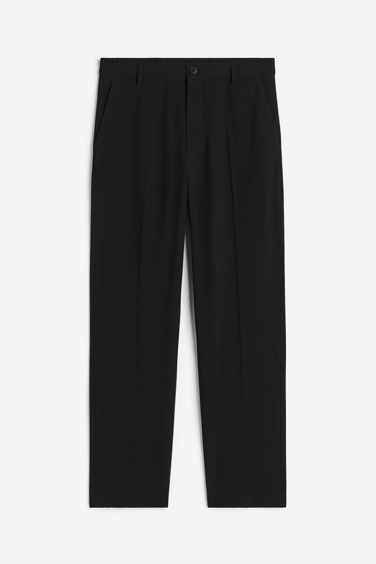 Классические брюки из твила обычного кроя H&M