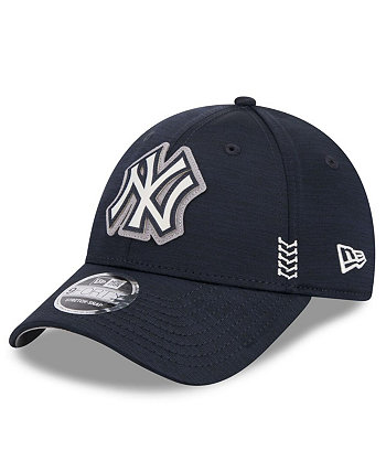 Мужская темно-синяя регулируемая кепка New York Yankees 2024 Clubhouse 9FORTY New Era