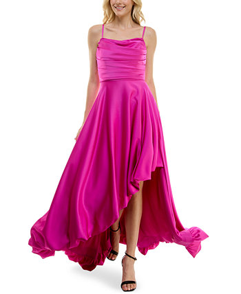 Женское асимметричное атласное платье без рукавов Taylor