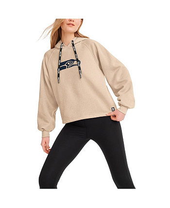 Женский кремовый пуловер с капюшоном Seattle Seahawks Debbie Dolman реглан DKNY