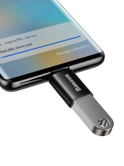 Baseus Адаптер мини металлический Type-C к USB Baseus