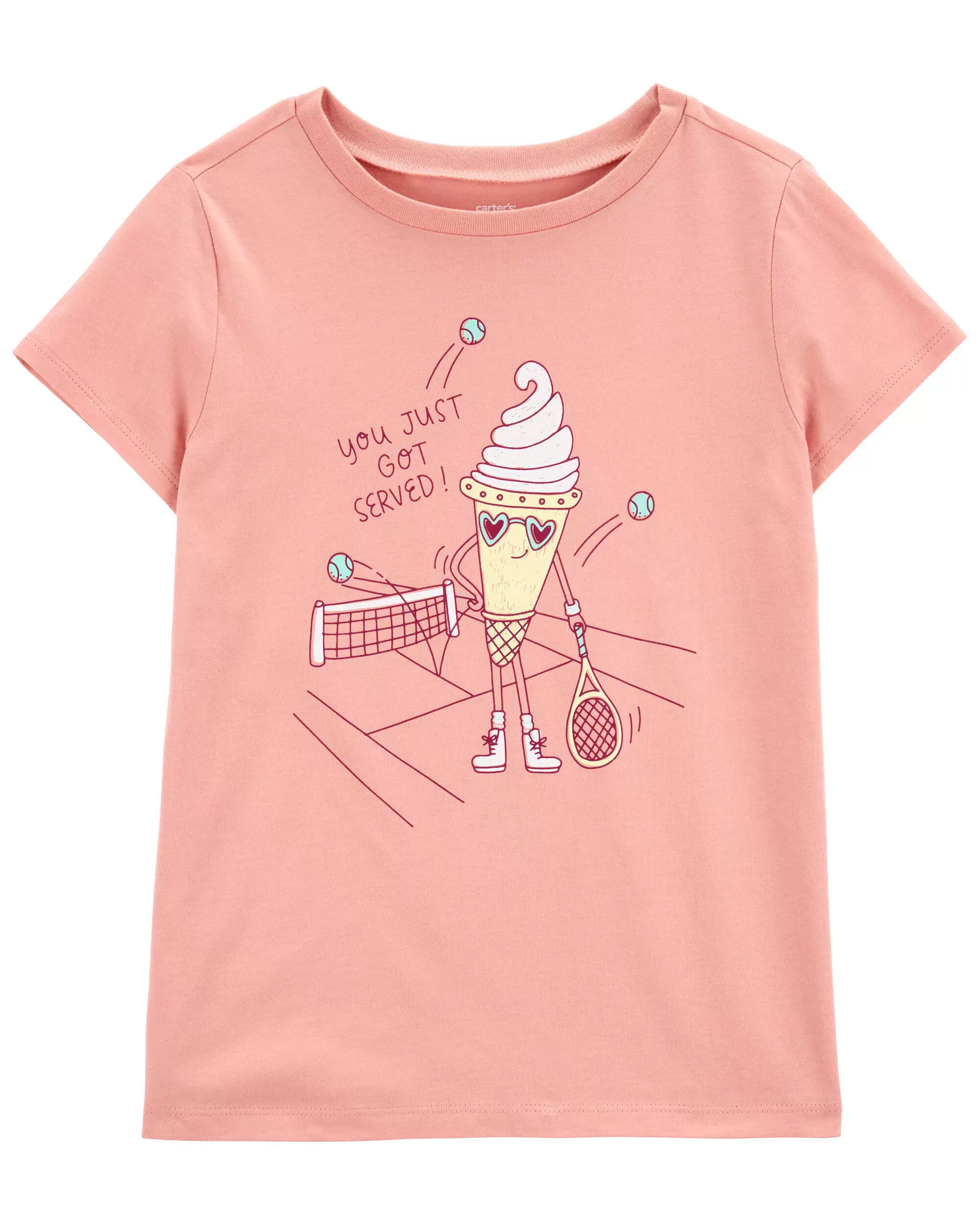 Детская футболка с рисунком мороженого Carter's