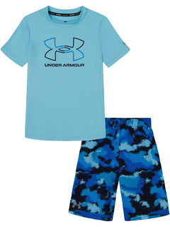 Рубашка с камуфляжным принтом Under Armour Kids и короткий комплект для плавания (маленький ребенок) Under Armour Kids