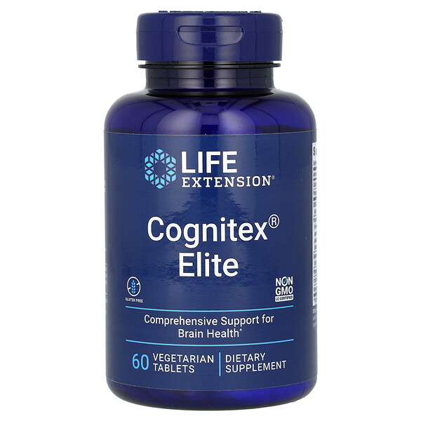 Cognitex Elite - 60 Вегетарианские Таблетки - Life Extension Life Extension