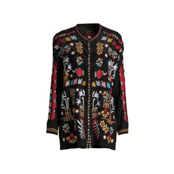 Kingsley Embroidered Blouse Johnny Was