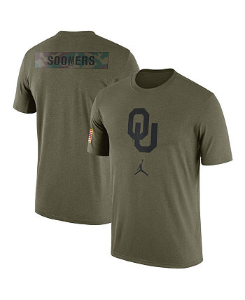 Мужская оливковая футболка в стиле милитари Oklahoma Earlys Pack Jordan