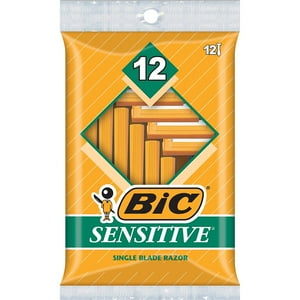 Bic Single Blade Shavers, Sensitive 12 ea (Pack of 4) BIC