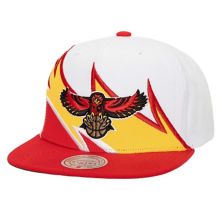 Мужская кепка Mitchell & Ness бело-красная Atlanta Hawks Waverunner Snapback Mitchell & Ness
