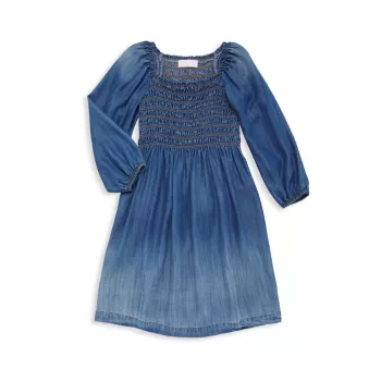 Little Girl's &amp; Girl's Long-Sleeve Smocked Dress Bella dahl