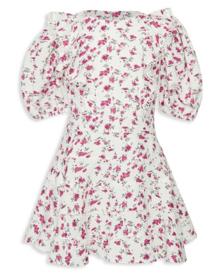 Little Girl's &amp; Girl's Floral-Print Dress Bardot Junior