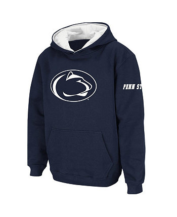 Boys Youth Navy Penn State Nittany Lions Big Logo Pullover Hoodie Stadium Athletic