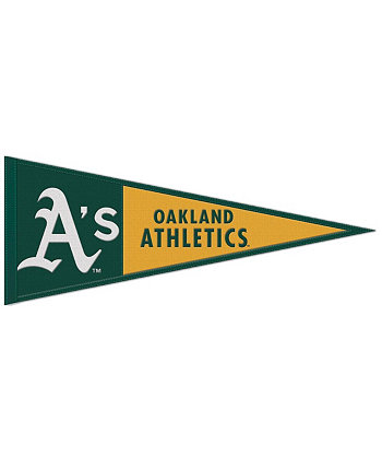 Шерстяной вымпел с основным логотипом Oakland Athletics размером 13 x 32 дюйма Wincraft