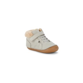 Baby's &amp; Kid's Flake Faux Fur-Trim Leather Sneaker Booties Old Soles