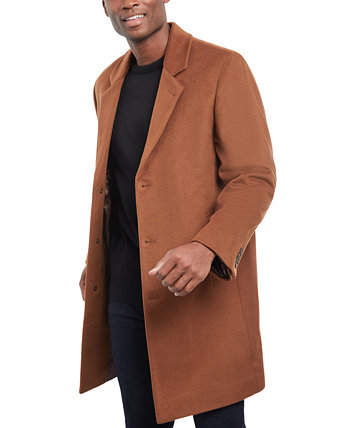 Мужское пальто современного кроя из смесовой шерсти Kors Madison Michael Kors