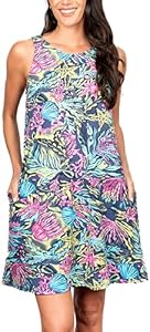 Banana Boat Sleeveless Swing Dress Printed UPF 50+ Banana Boat