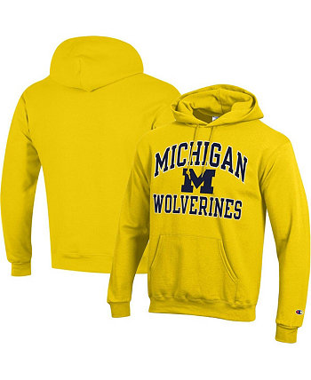 Мужской пуловер с капюшоном Maize Michigan Wolverines High Motor Champion