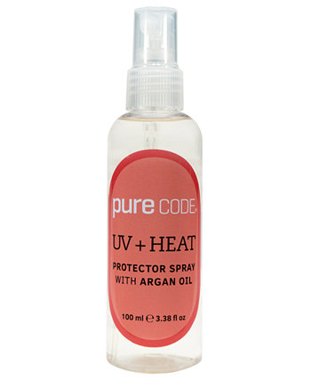 UV + Heat Protector Spray с аргановым маслом, 3,38 унции PURECODE