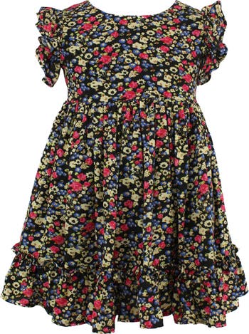Floral Pinafore Dress Popatu