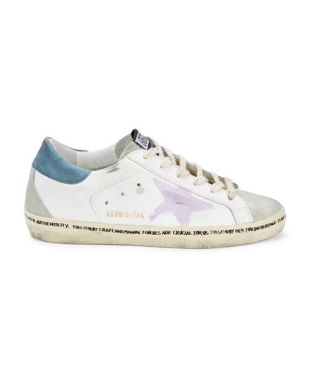 Colorblock Leather &amp; Suede Sneakers GOLDEN GOOSE