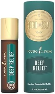 Young Living Deep Relief Essential Oil Roll-On 10ml - Relieve Tension and Soothe Muscles. It Features penetrating Essentials Oils, Including Peppermint, Wintergreen, and Copaiba. Young Living