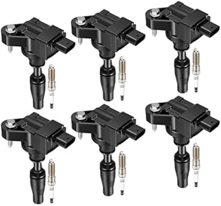 BDFHYK 6 Ignition Coil Pack UF830 and 6 Iridium Spark Plug LNAR7AIX Compatible with Chevy Camaro Blazer Cadillac XT5 CT6 ATS CTS Buick LaCrosse V6 3.6L 2016 2017 2018 2019 2020 2021 Coil for GN10889 BDFHYK