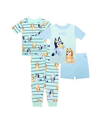 Топ и пижама для маленьких мальчиков, комплект из 4 предметов Bluey