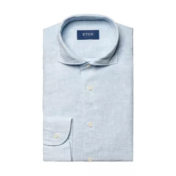 Contemporary-Fit Linen Shirt Eton