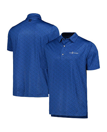 Мужская темно-синяя рубашка-поло с принтом THE PLAYERS FootJoy