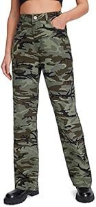 WDIRARA Women's Cow Print Ripped Jeans High Waisted Button Skinny Denim Pants Wdirara