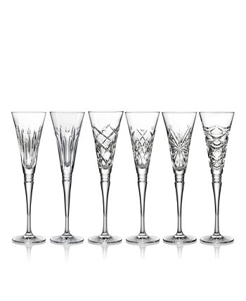 Winter Wonders Flutes Glass Set, 6 Pieces Waterford