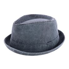 Epoch Hats Company Men's Washed Denim Cotton Fedora Hat Epoch Hats Company