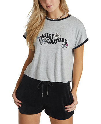 Укороченная футболка Ringer Juicy Couture