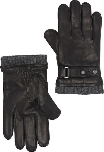 Fleece Lined Leather Gloves Stewart of Scotland