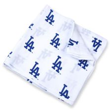 Белое муслиновое пеленальное одеяло Los Angeles Dodgers для младенцев размером 47 x 47 дюймов Unbranded