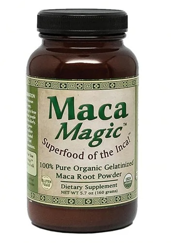 100% чистый органический желатинизированный порошок корня маки — 5,7 унции Maca Magic
