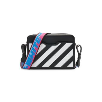 off white diagonal camera bag