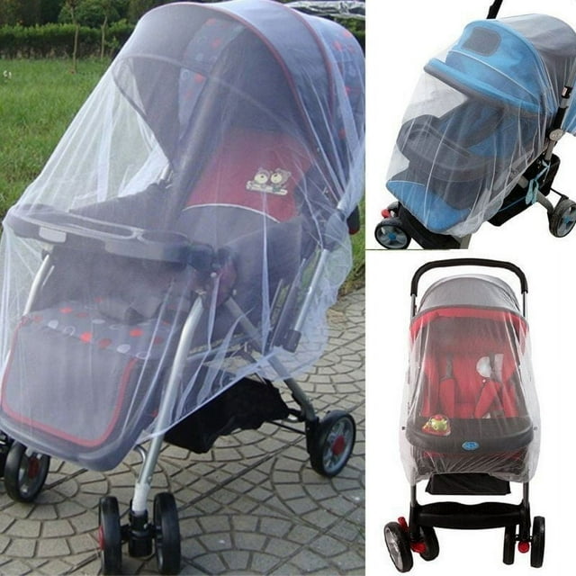 Newborn Infant Baby Stroller Pushchair Mosquito Insect Net Safe Mesh Buggy(White/Blue/Pink/Purple) Jxxiatang