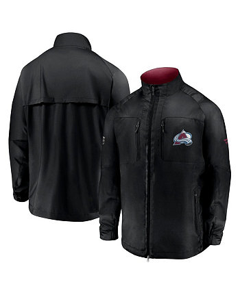 Мужская черная куртка Colorado Avalanche Authentic Pro Locker Room Rink с молнией во всю длину реглан Fanatics