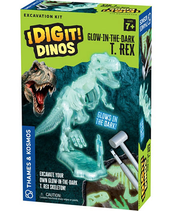 Я копаю это! Dinos - набор для раскопок T. Rex Glow-In-The Dark Thames & Kosmos